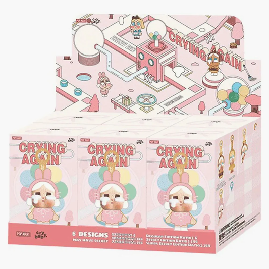 Crybaby Crying Again Series Vinyl Face Plush Sealed Case (6 Blind Box)