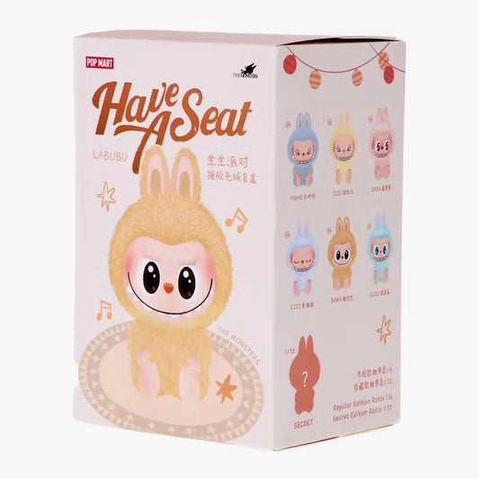 Labubu The Monsters Have a Seat Vinyl Plush Mystery Box / 1 Single Blind Box